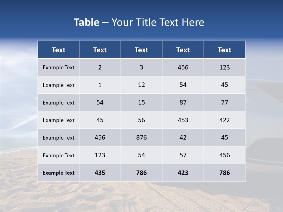 Way Beach Street PowerPoint Template