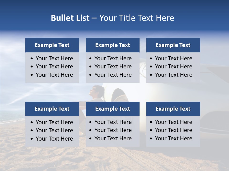 Way Beach Street PowerPoint Template