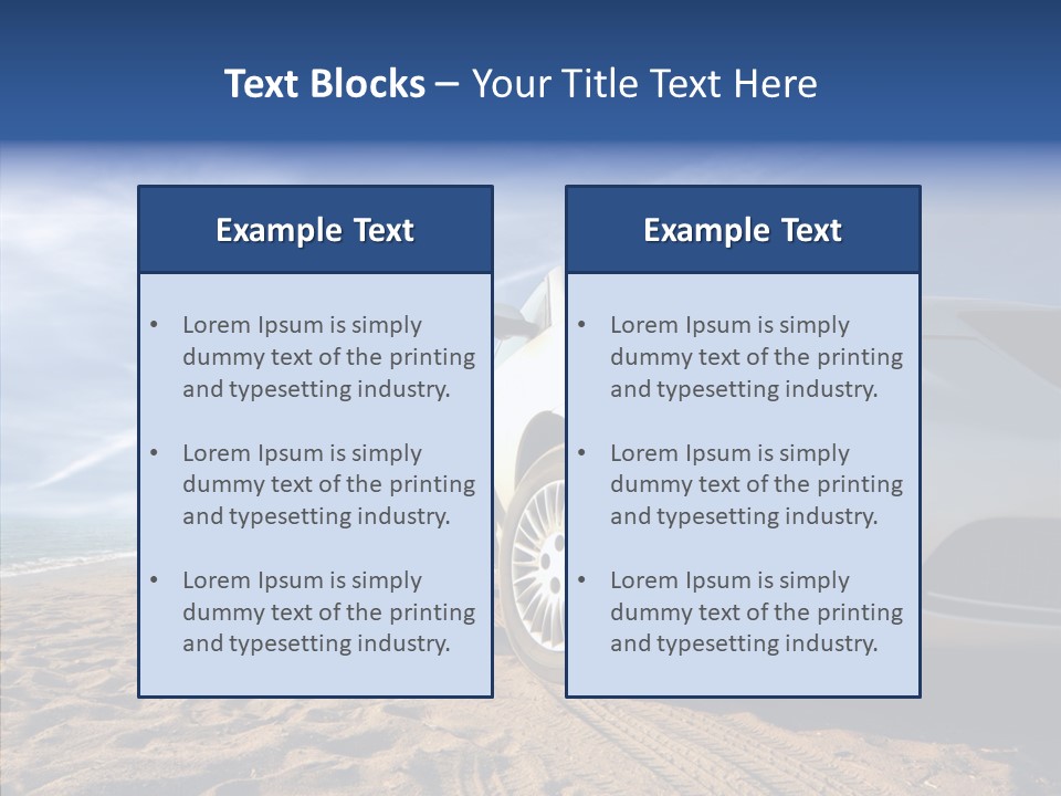 Way Beach Street PowerPoint Template