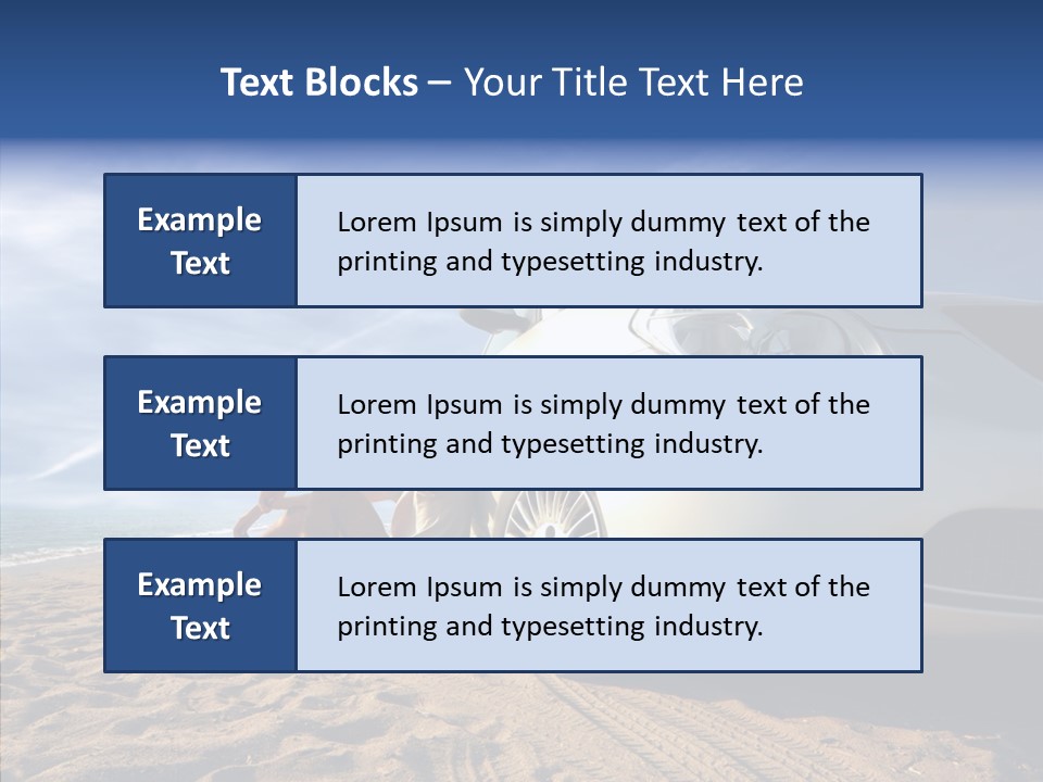 Way Beach Street PowerPoint Template