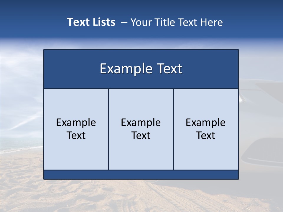 Way Beach Street PowerPoint Template