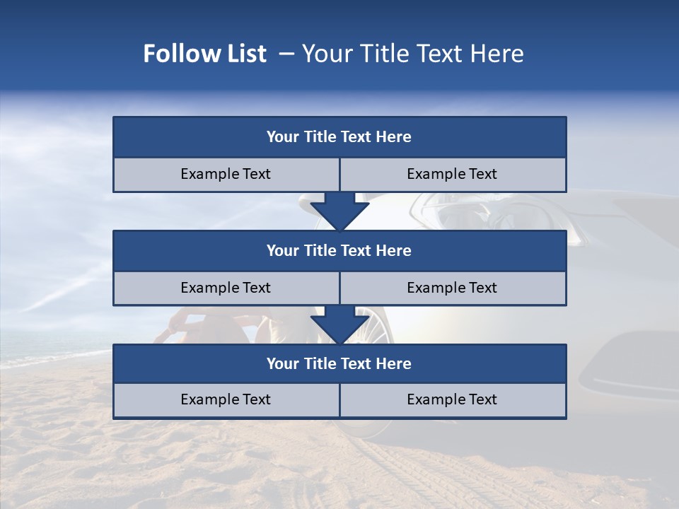 Way Beach Street PowerPoint Template