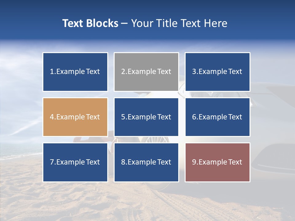 Way Beach Street PowerPoint Template