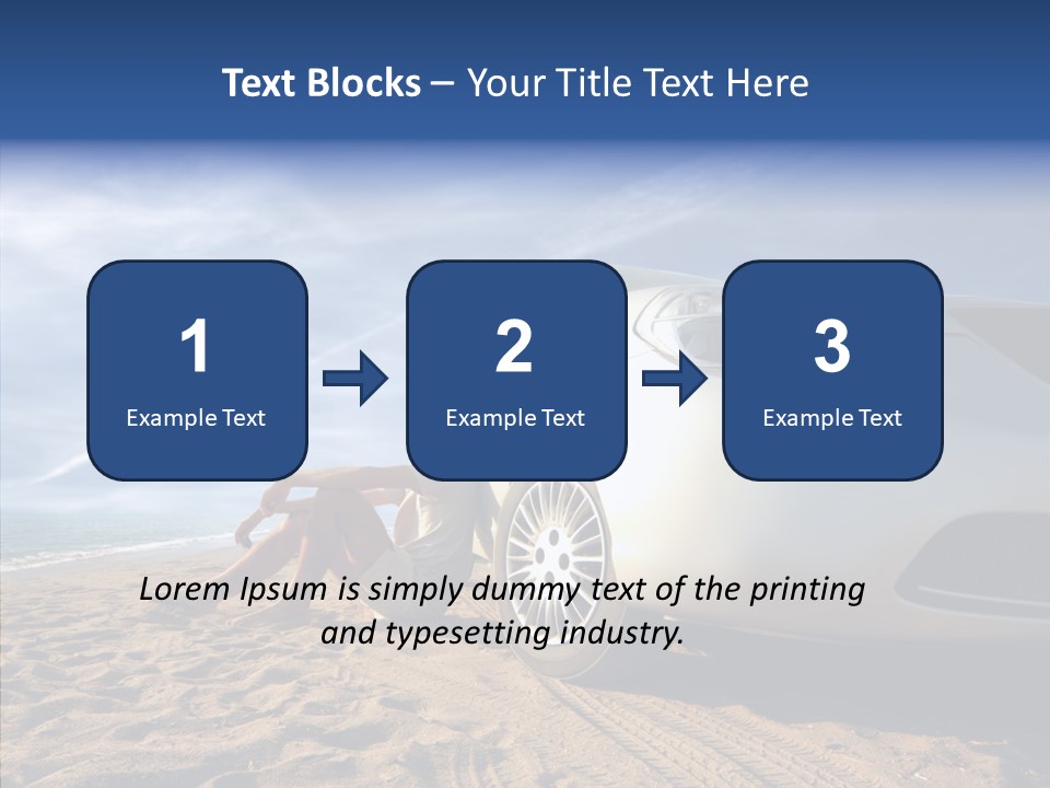 Way Beach Street PowerPoint Template