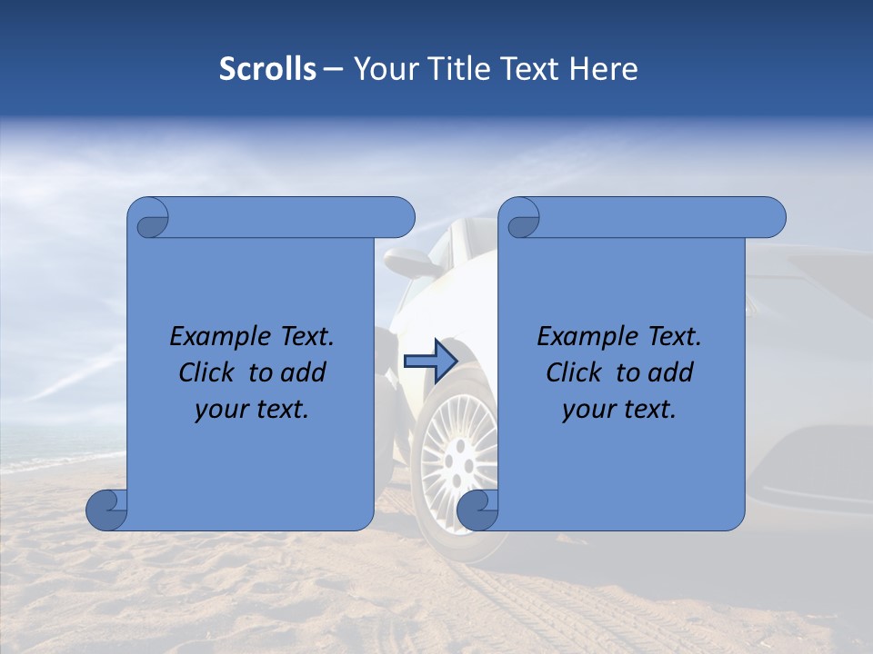 Way Beach Street PowerPoint Template