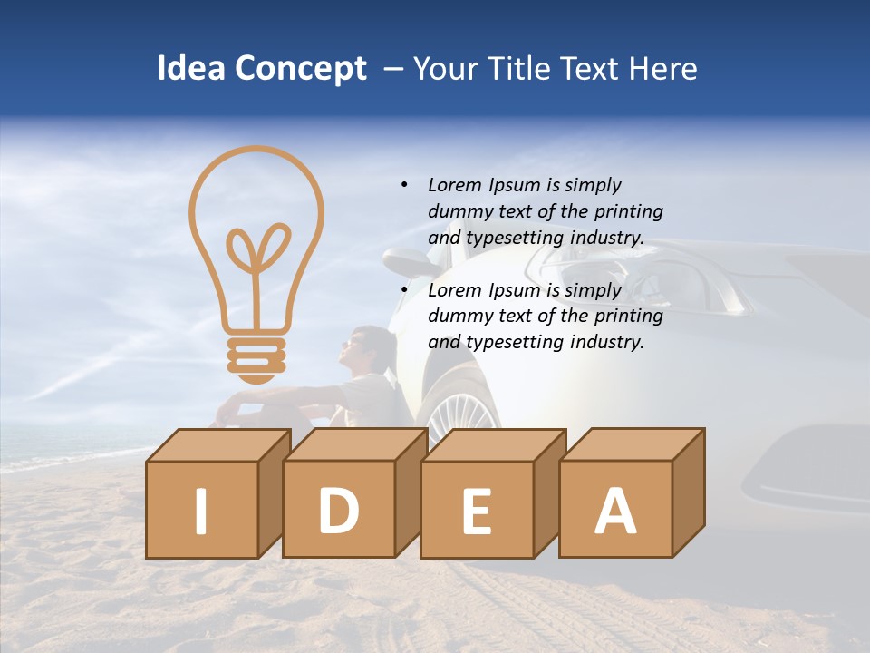 Way Beach Street PowerPoint Template