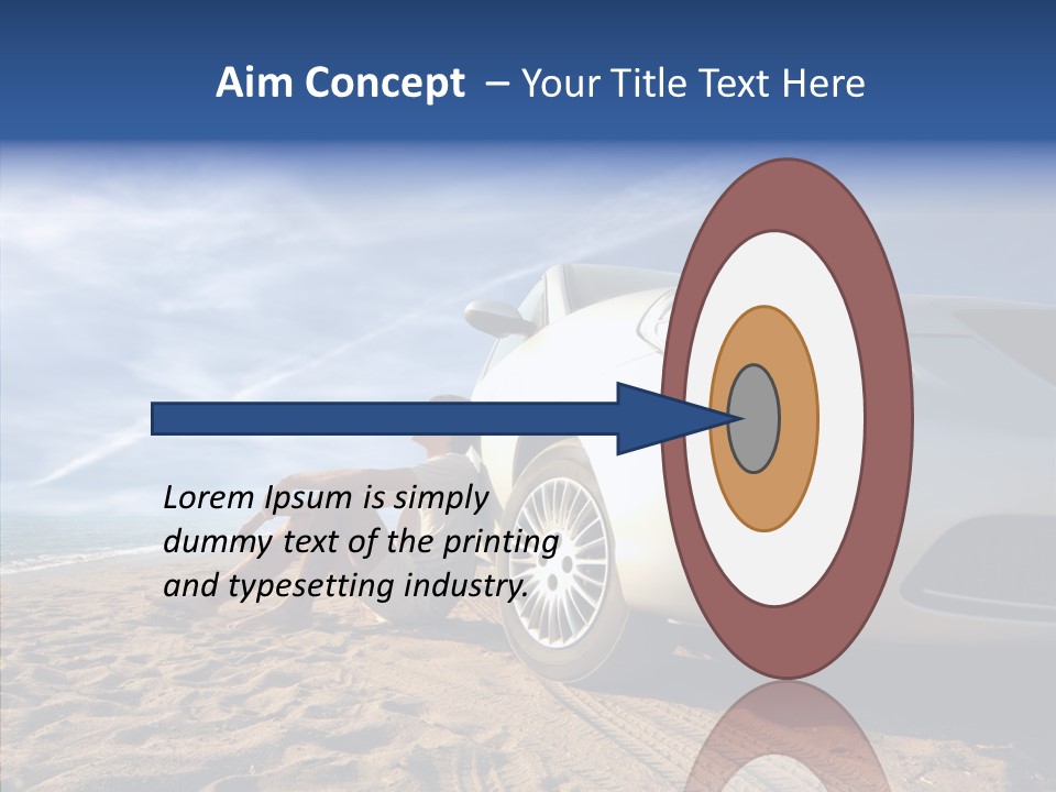 Way Beach Street PowerPoint Template