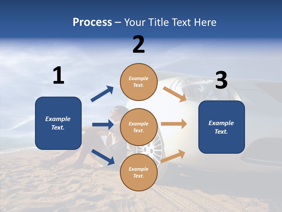 Way Beach Street PowerPoint Template