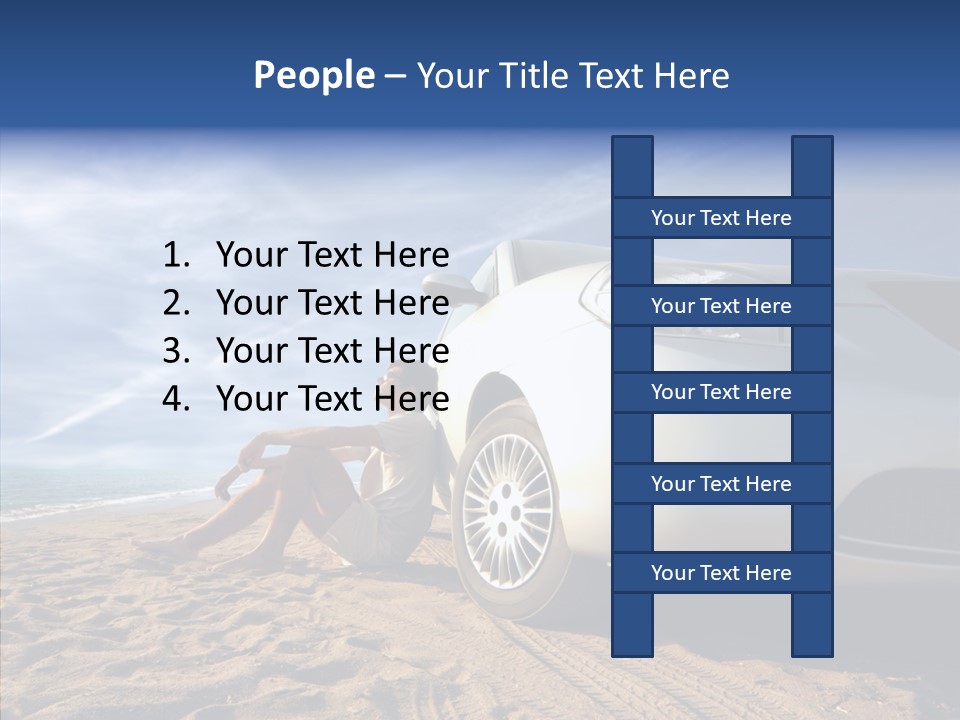 Way Beach Street PowerPoint Template