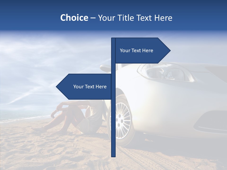 Way Beach Street PowerPoint Template