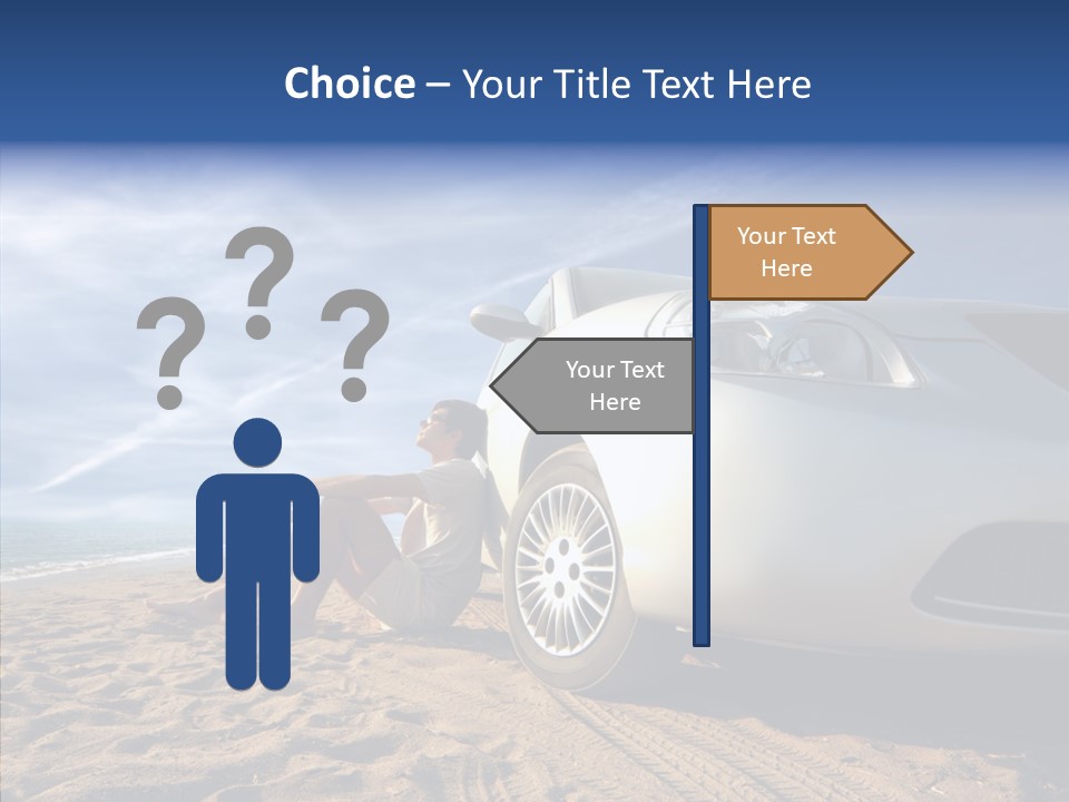 Way Beach Street PowerPoint Template