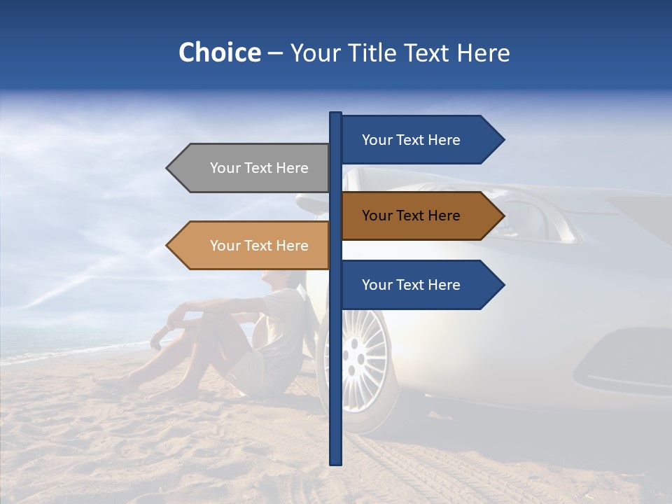 Way Beach Street PowerPoint Template