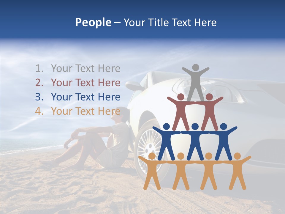 Way Beach Street PowerPoint Template