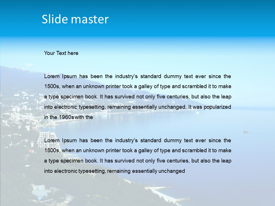 Fantasy Scenic Summer PowerPoint Template