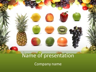 Natural Composition Tomato PowerPoint Template