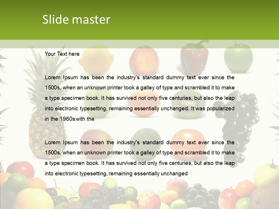 Natural Composition Tomato PowerPoint Template