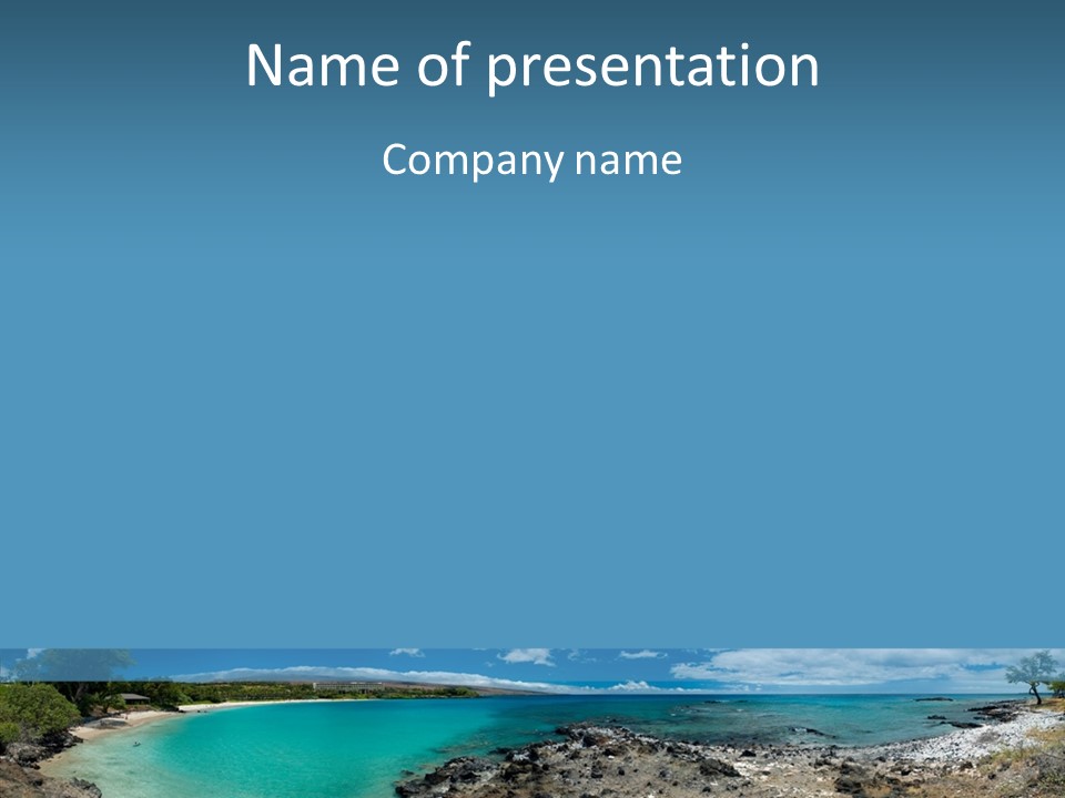 Sand Kea Aloha PowerPoint Template