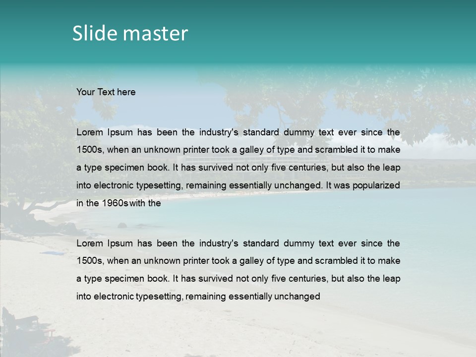 Calm Mauna Pacific PowerPoint Template