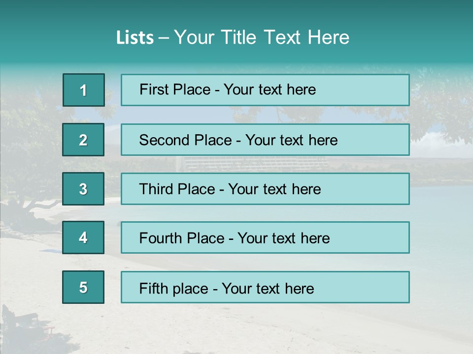 Calm Mauna Pacific PowerPoint Template