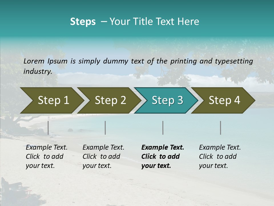 Calm Mauna Pacific PowerPoint Template
