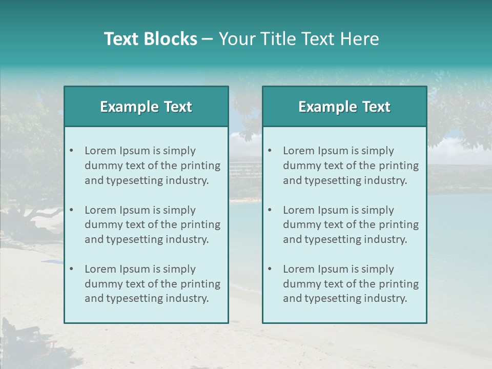Calm Mauna Pacific PowerPoint Template