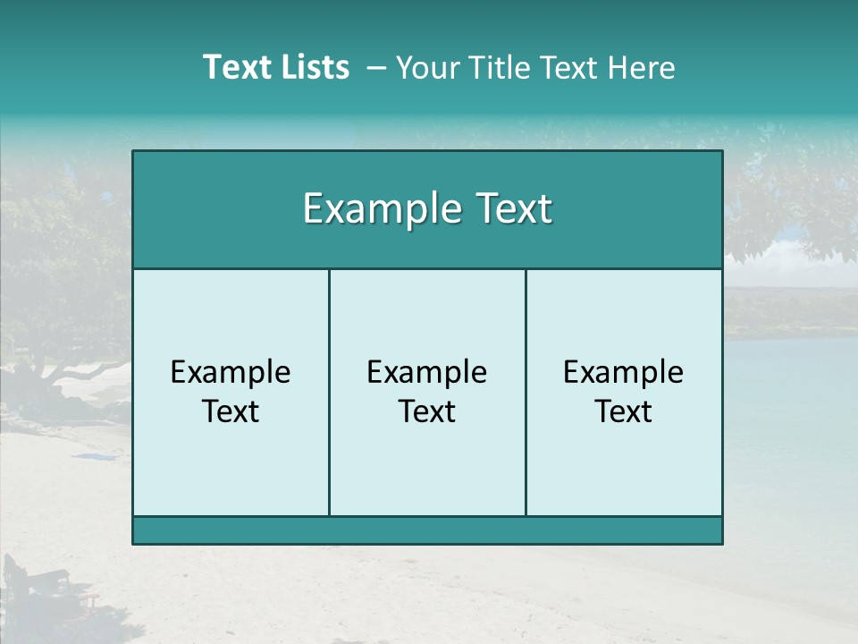 Calm Mauna Pacific PowerPoint Template