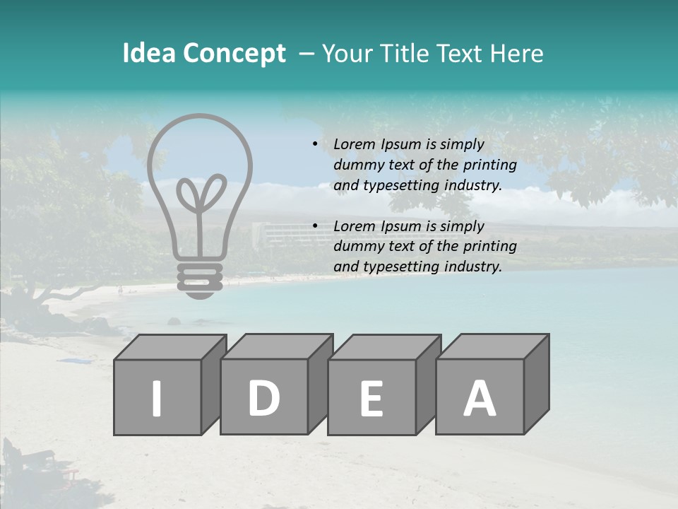 Calm Mauna Pacific PowerPoint Template