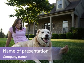 Portrait Outdoors Real Estate PowerPoint Template