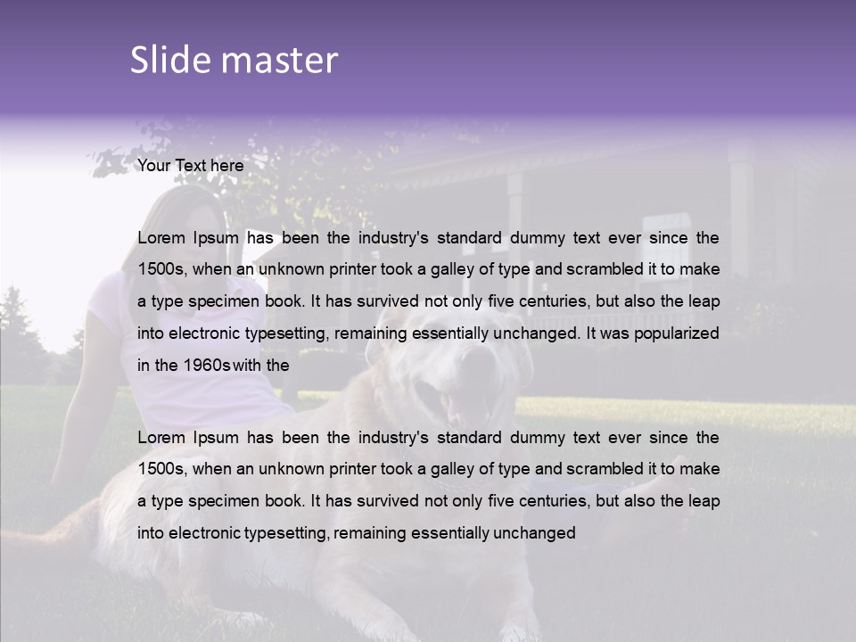 Portrait Outdoors Real Estate PowerPoint Template