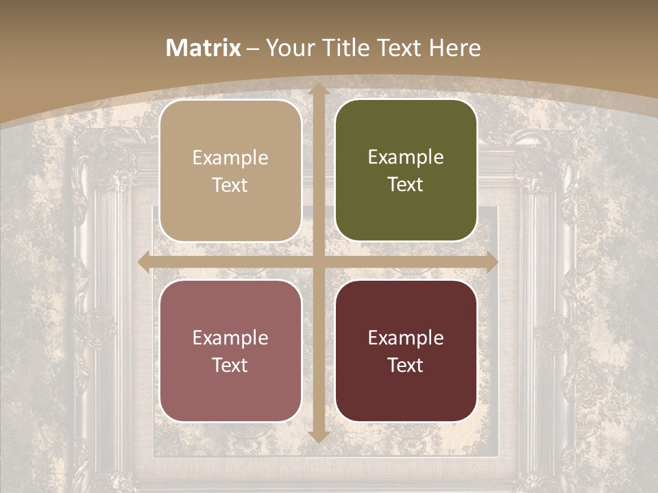 Burnt Engraved Pattern PowerPoint Template