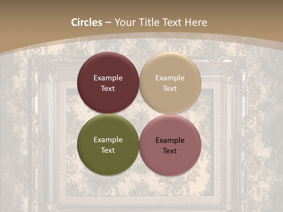 Burnt Engraved Pattern PowerPoint Template