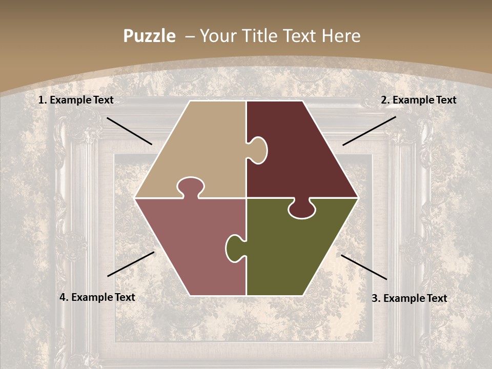 Burnt Engraved Pattern PowerPoint Template