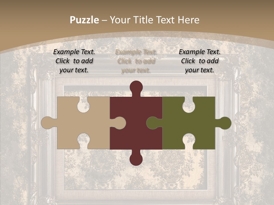 Burnt Engraved Pattern PowerPoint Template