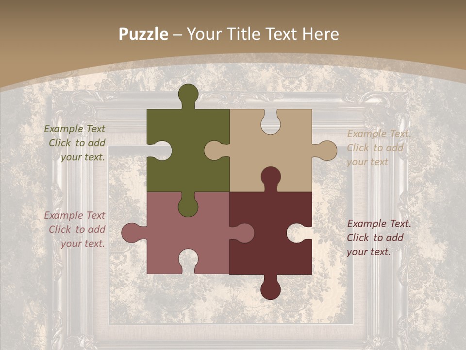 Burnt Engraved Pattern PowerPoint Template