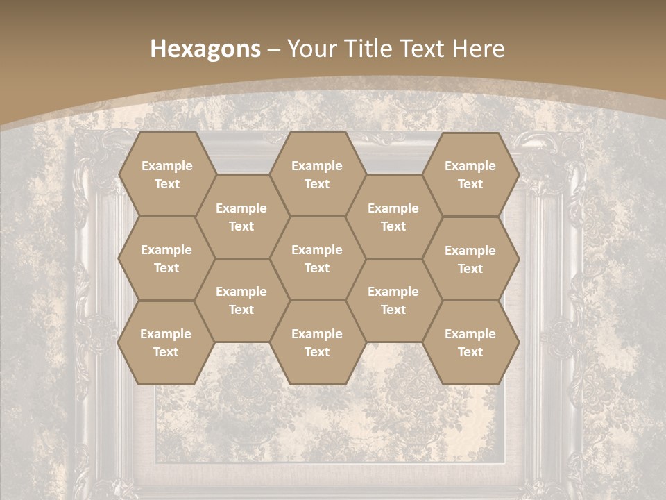 Burnt Engraved Pattern PowerPoint Template