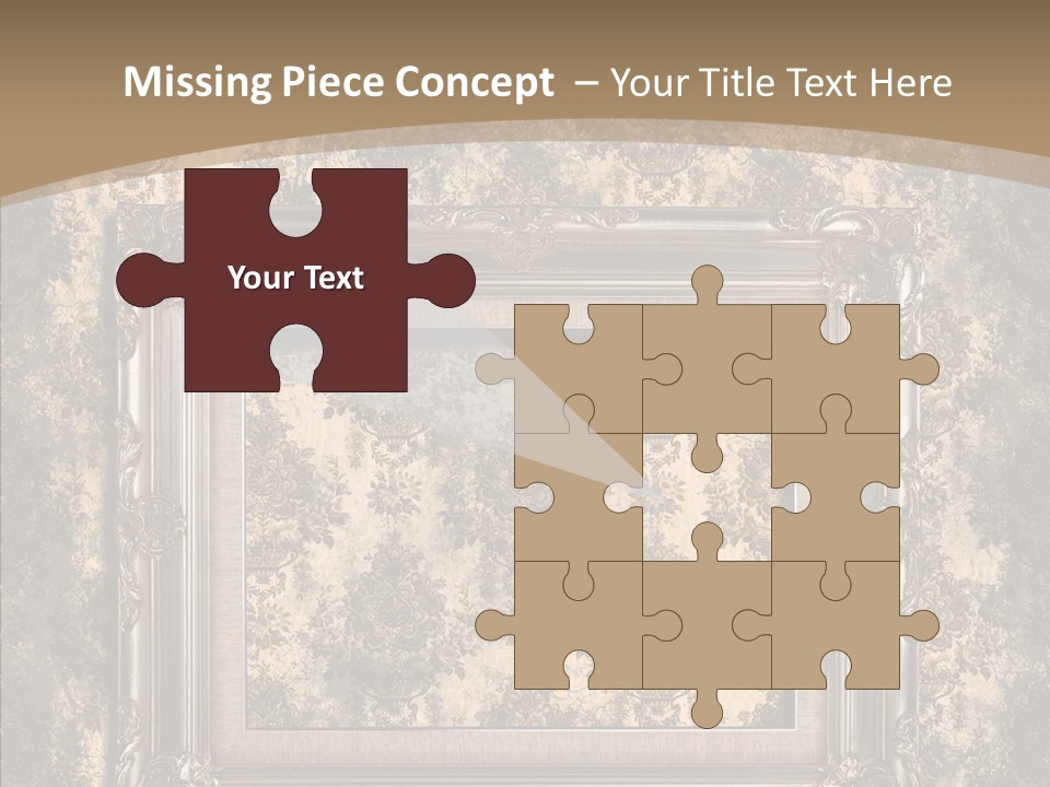 Burnt Engraved Pattern PowerPoint Template