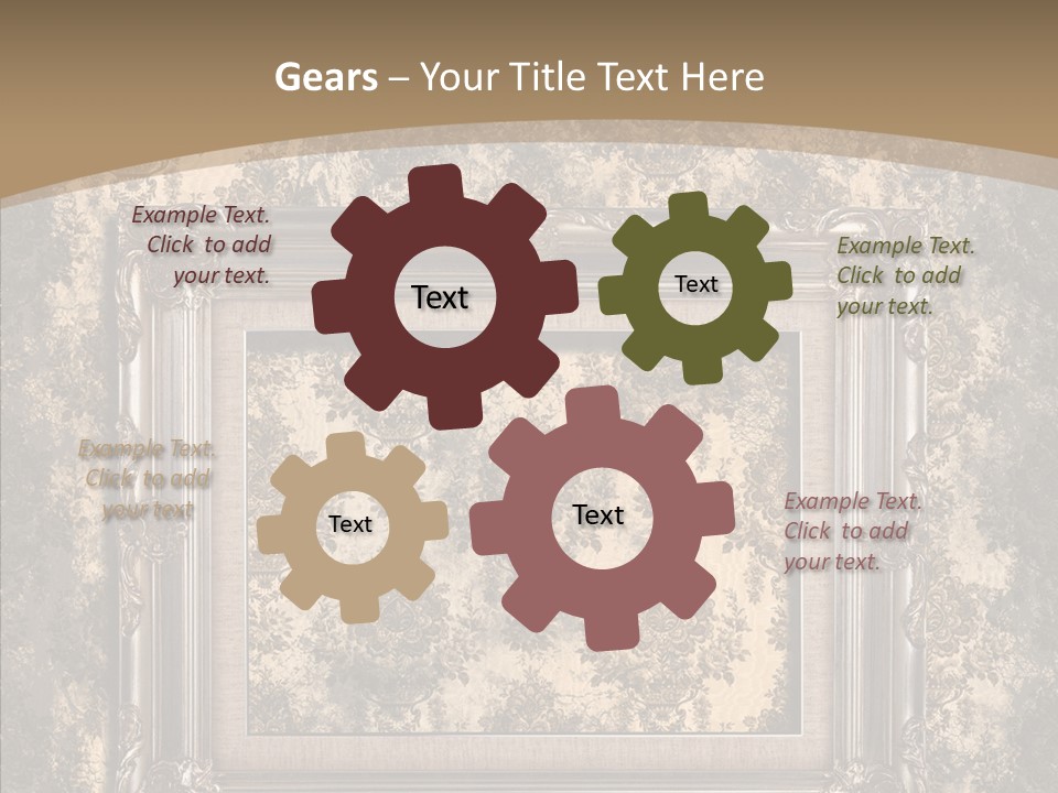 Burnt Engraved Pattern PowerPoint Template