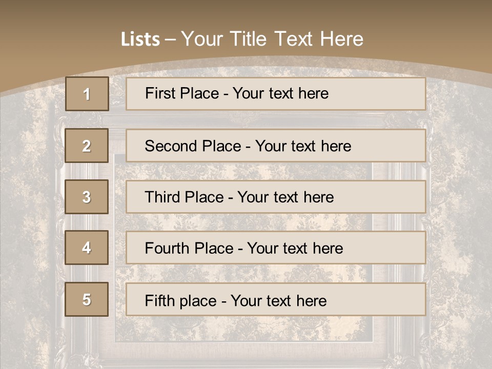 Burnt Engraved Pattern PowerPoint Template
