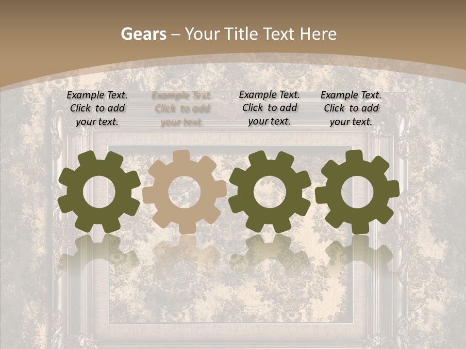 Burnt Engraved Pattern PowerPoint Template