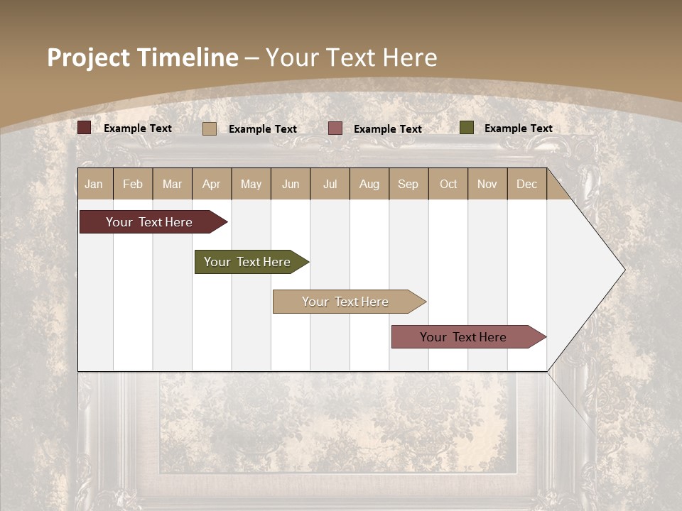 Burnt Engraved Pattern PowerPoint Template