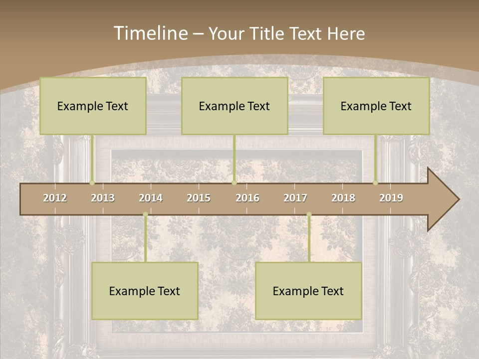 Burnt Engraved Pattern PowerPoint Template