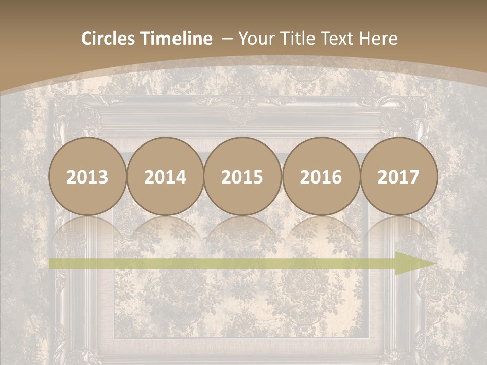 Burnt Engraved Pattern PowerPoint Template