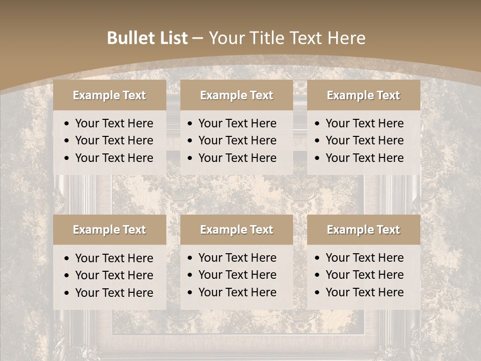 Burnt Engraved Pattern PowerPoint Template