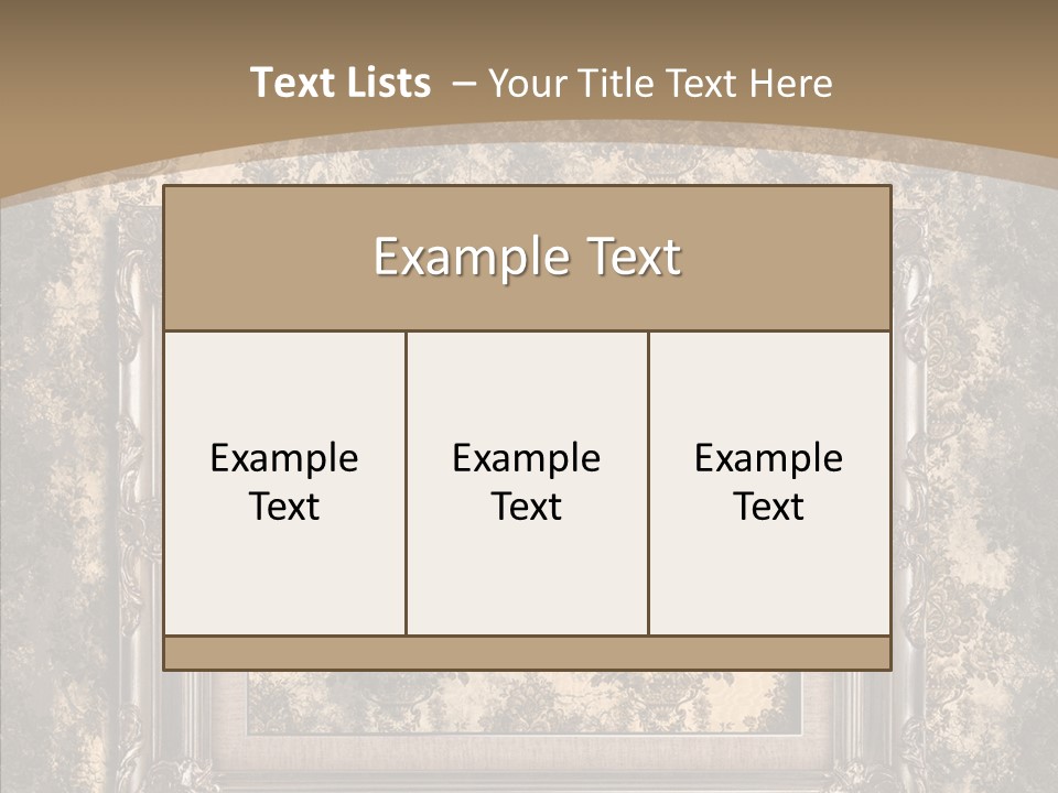 Burnt Engraved Pattern PowerPoint Template