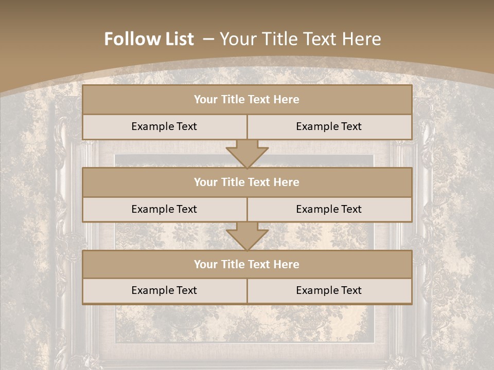 Burnt Engraved Pattern PowerPoint Template