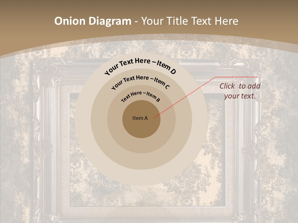 Burnt Engraved Pattern PowerPoint Template