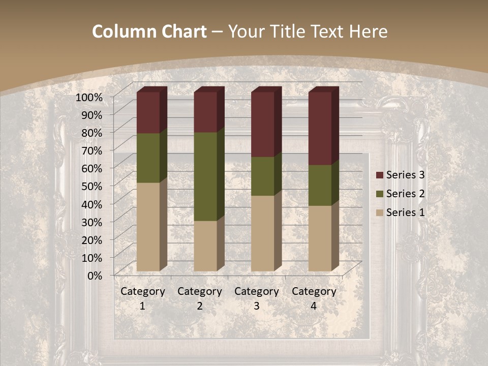 Burnt Engraved Pattern PowerPoint Template