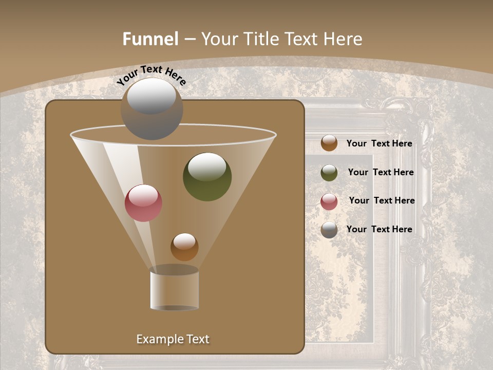 Burnt Engraved Pattern PowerPoint Template