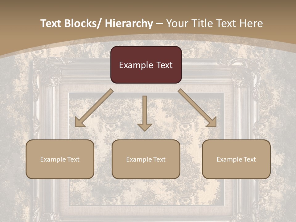 Burnt Engraved Pattern PowerPoint Template