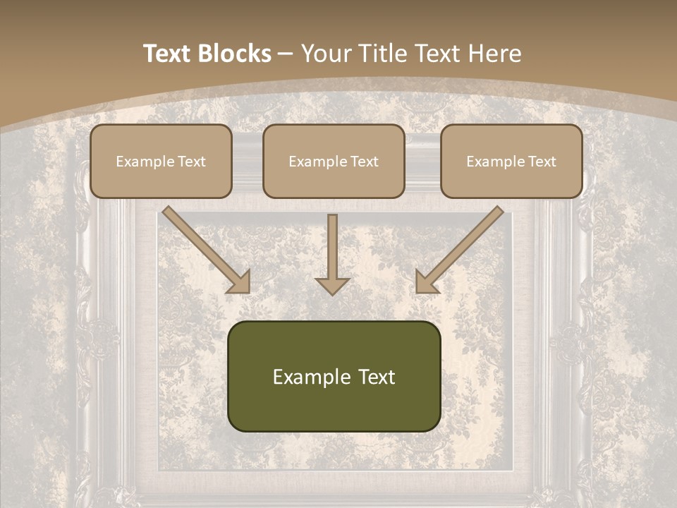 Burnt Engraved Pattern PowerPoint Template